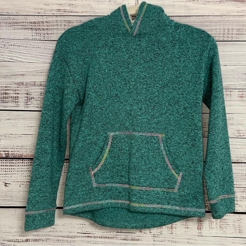 Mudd Aqua Hooded Sweater-Fleece Sweatshirt